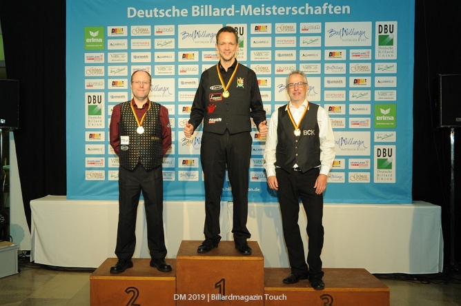 Drittes Gold - Sven Daske gewinnt überlegen Cadre 71/2