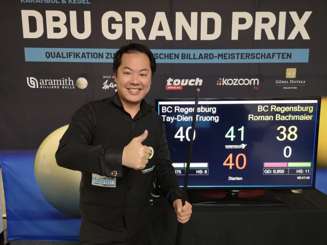 Tay-Dien Truong gewinnt German Grand Prix Dreiband; Regensburger Doppelsieg